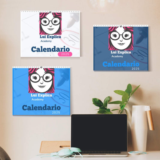 Calendario de Pared 2025: Planificación Mensual para Conseguir Trabajo Remoto como Asistente Virtual