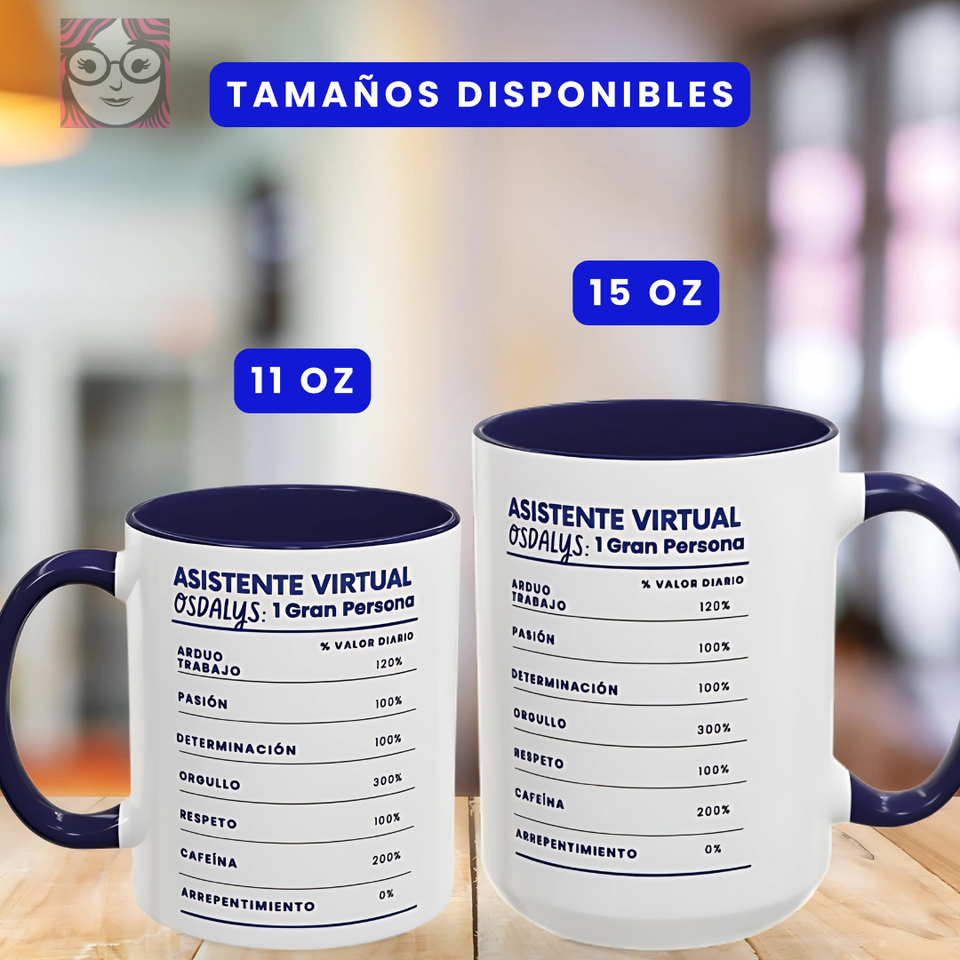 Taza Personalizable para Trabajadores Remotos y Asistentes Virtuales